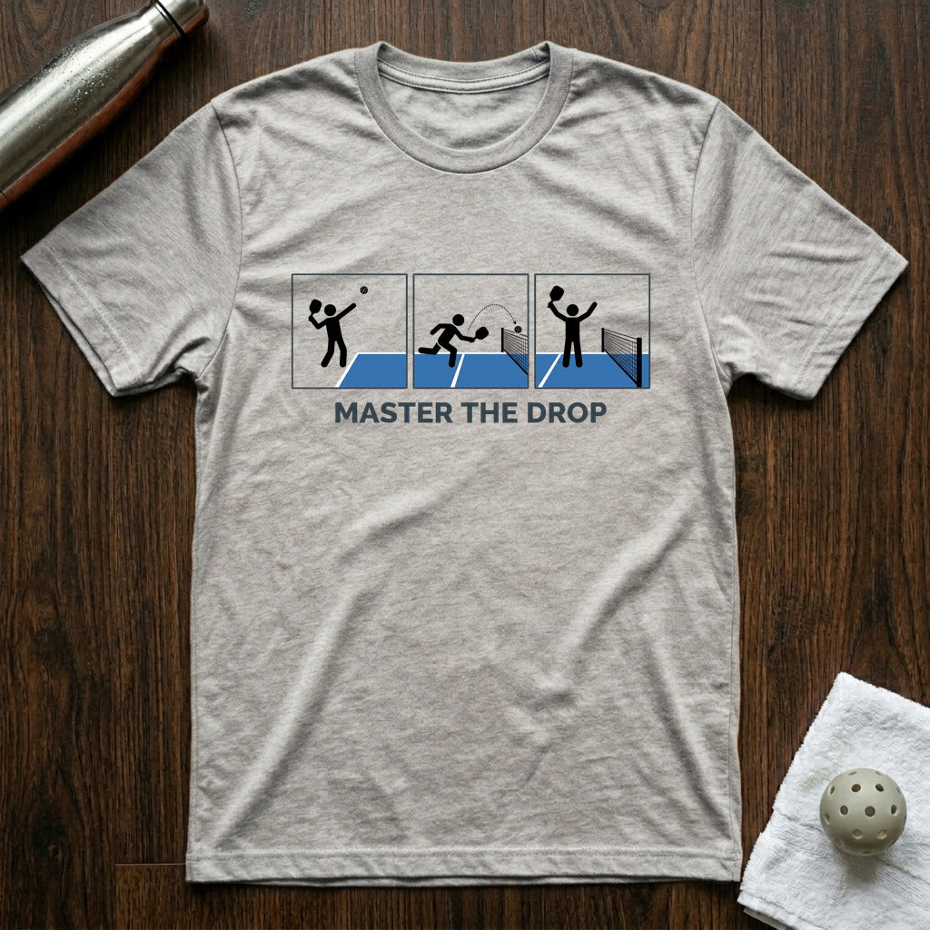 Master The Drop Pickleball T-Shirt in Athletic Heather