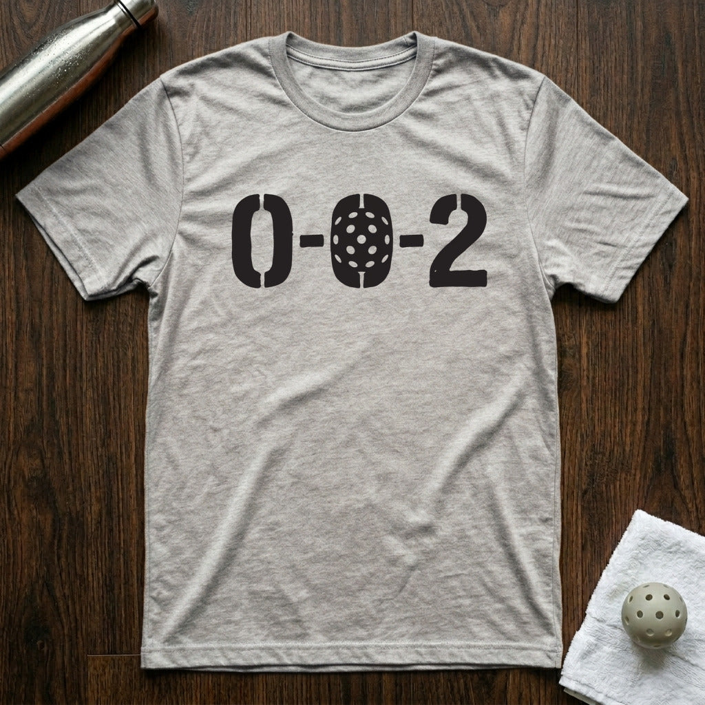 0-0-2 Pickleball T-Shirt in Athletic Heather