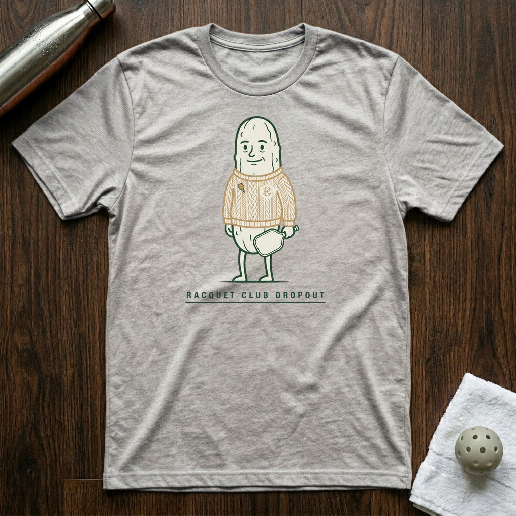 Racquet Club Dropout Pickleball T-Shirt in Athletic Heather