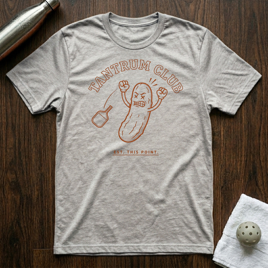 Tantrum Club Pickleball T-Shirt in Athletic Heather