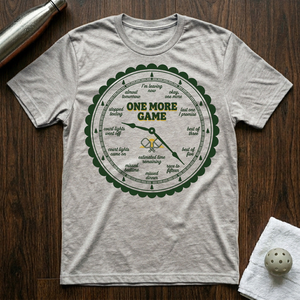 One More Game Pickleball T-Shirt in Athletic Heather