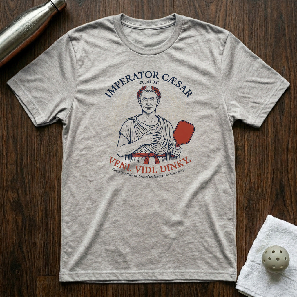 Veni. Vidi. Dinky. Pickleball T-Shirt in Athletic Heather