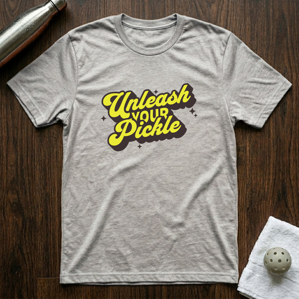 Unleash Your Pickle Pickleball T-Shirt in Athletic Heather