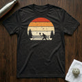 Sunset Pickle'n Pickleball T-Shirt in Black Heather