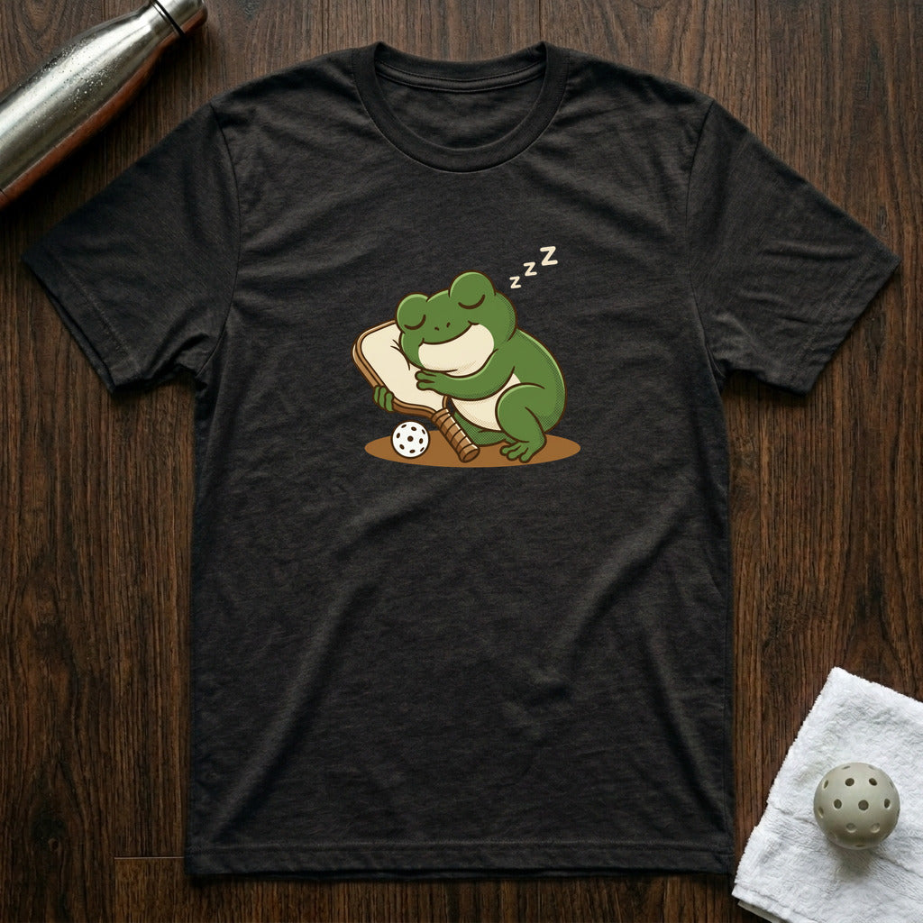 Good Night Paddle Pickleball T-Shirt in Black Heather