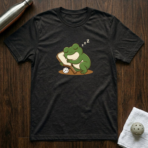 Good Night Paddle Pickleball T-Shirt in Black Heather