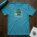 I Live Here Now Pickleball T-Shirt in Heather Aqua