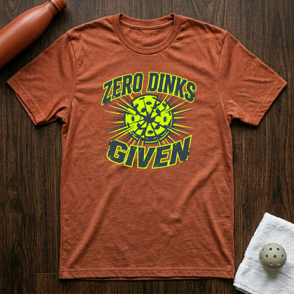 Zero Dinks Given Pickleball T-Shirt in Heather Clay
