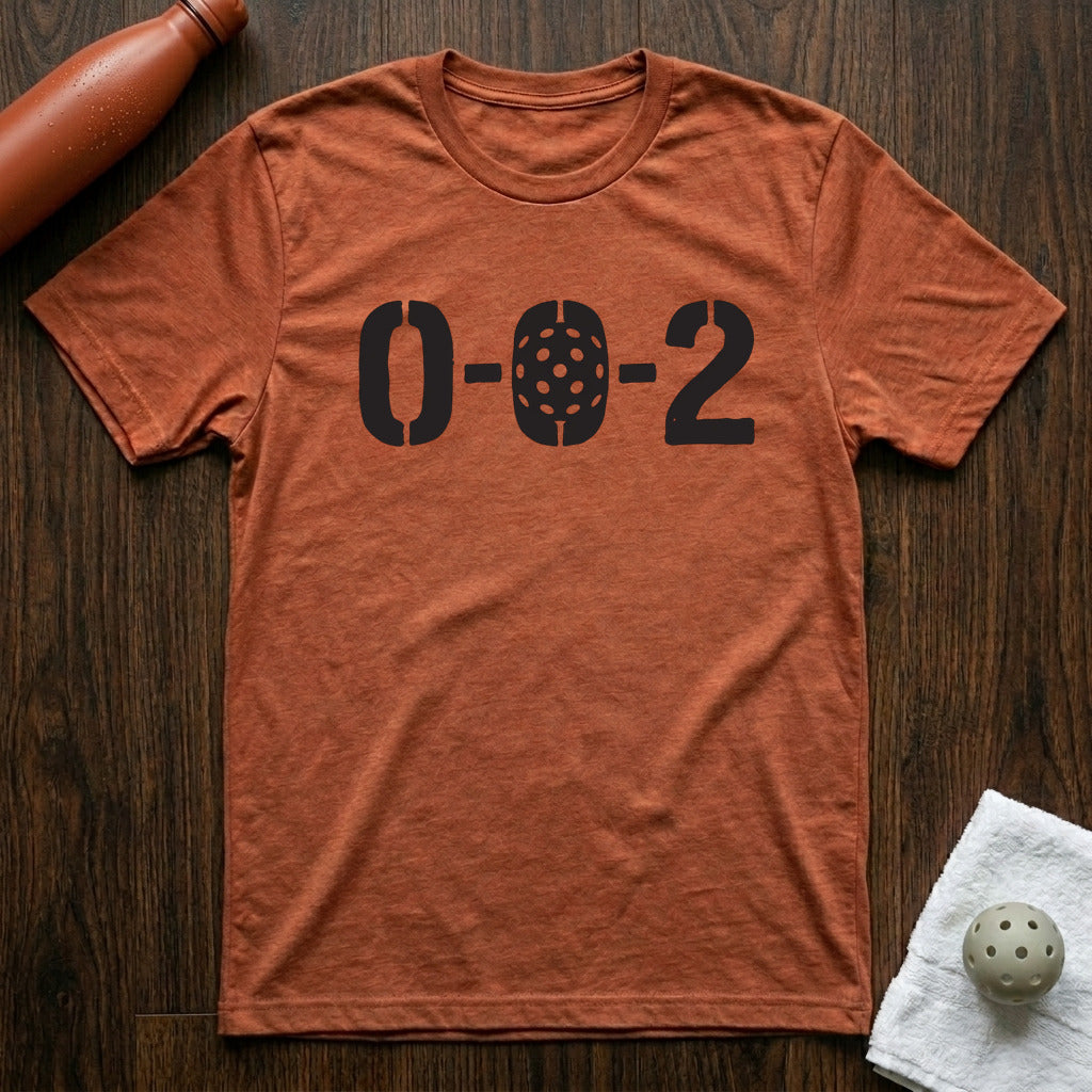 0-0-2 Pickleball T-Shirt in Heather Clay