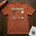 BYO Pickleball T-Shirt in Heather Clay