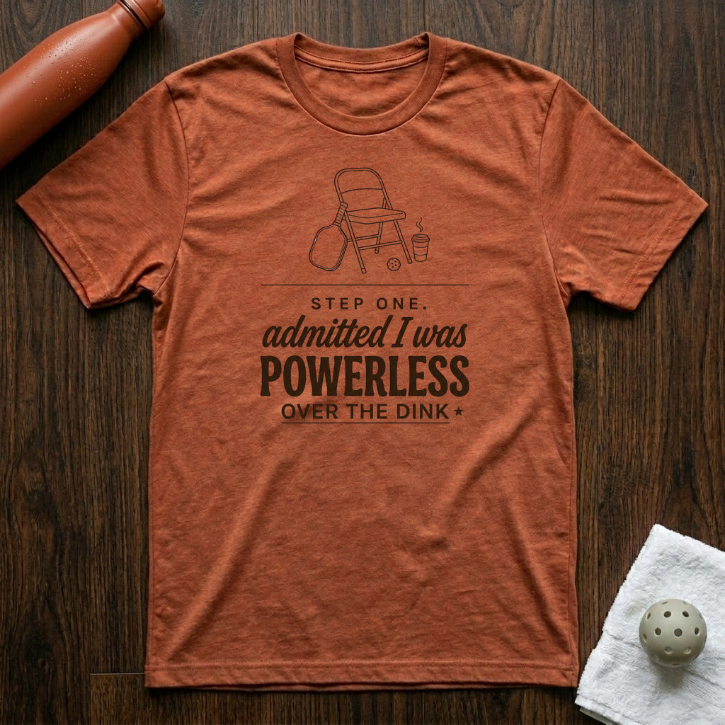 Step One Pickleball T-Shirt in Heather Clay