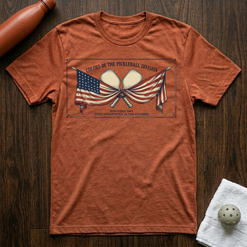 Colors of Pickleball T-Shirt in Heather Clay