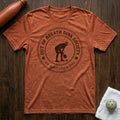Out of Breath Dink Society Pickleball T-Shirt in Heather Clay