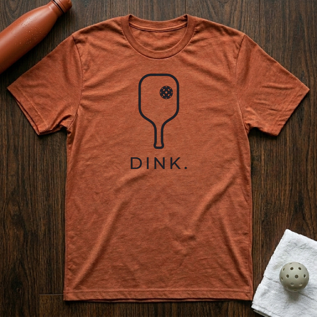 Dink Pickleball T-Shirt in Heather Clay