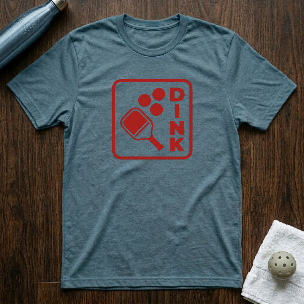 Dink Paddle Pickleball T-Shirt in Heather Deep Teal