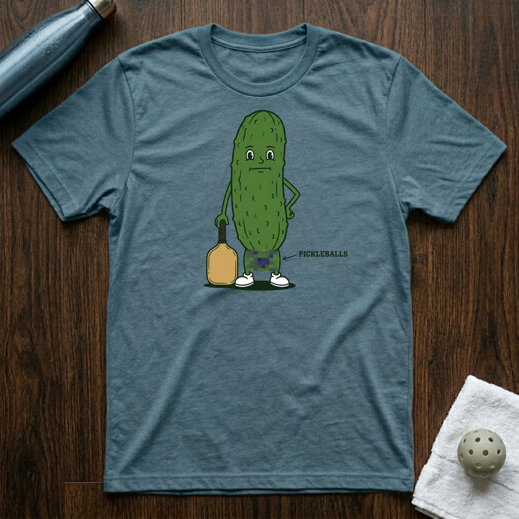 Pickleballs T-Shirt Heather Deep Teal