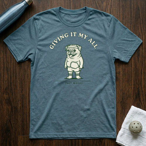 Giving It My All Pickleball T-Shirt in Heather Deep Teal