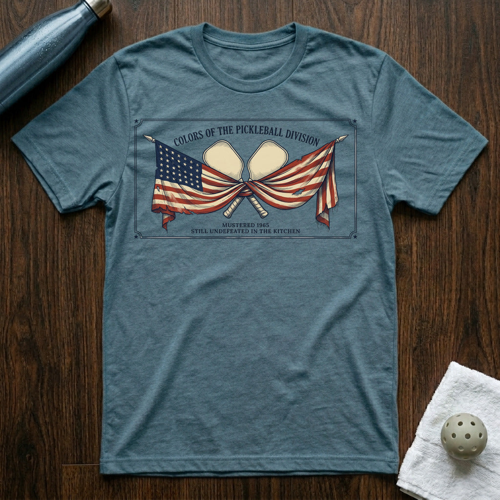 Colors of Pickleball T-Shirt in Heather Deep Teal