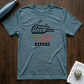 Eat Sleep Pickle Pickleball T-Shirt in Heather Deep Teal