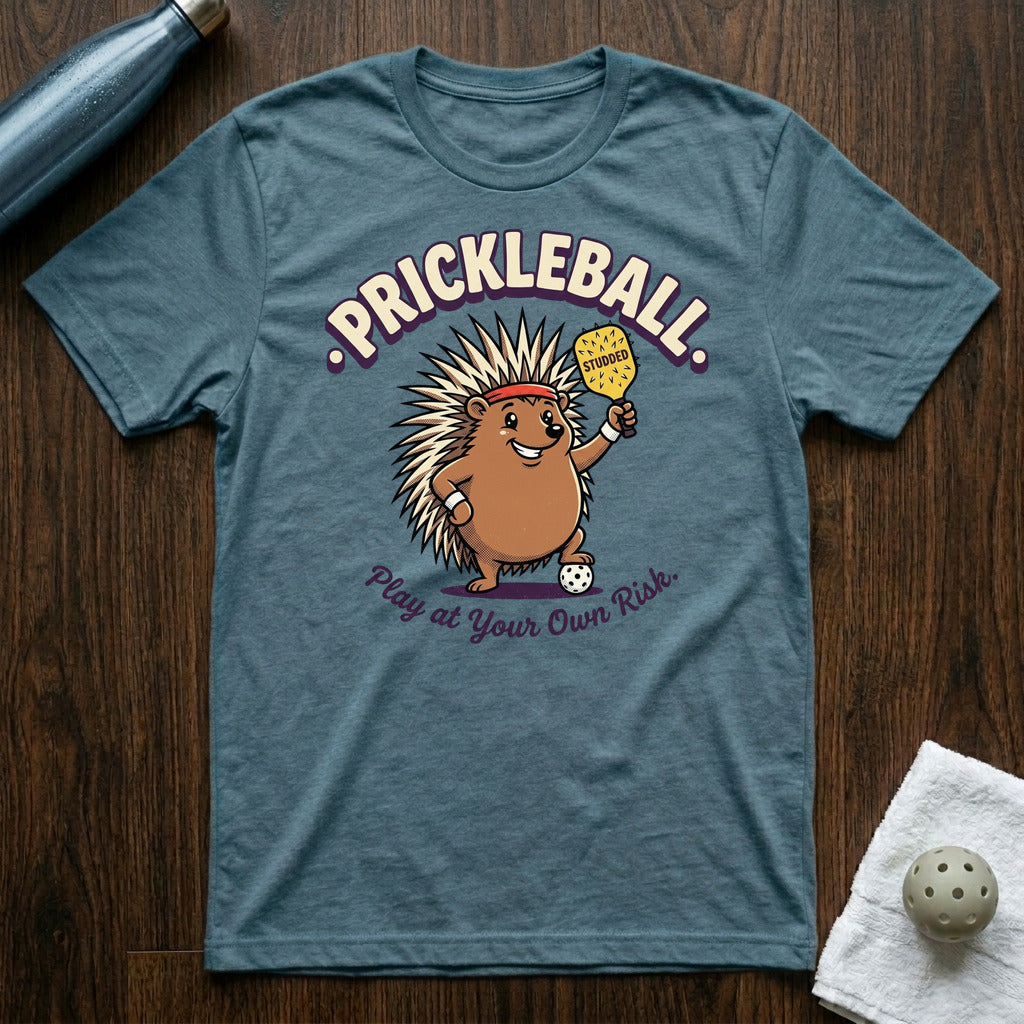 Prickleball Pickleball T-Shirt in Heather Deep Teal