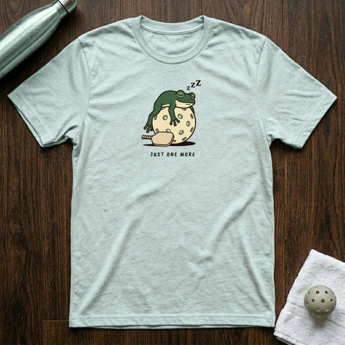 Just One More Pickleball T-Shirt in Heather Ice Blue