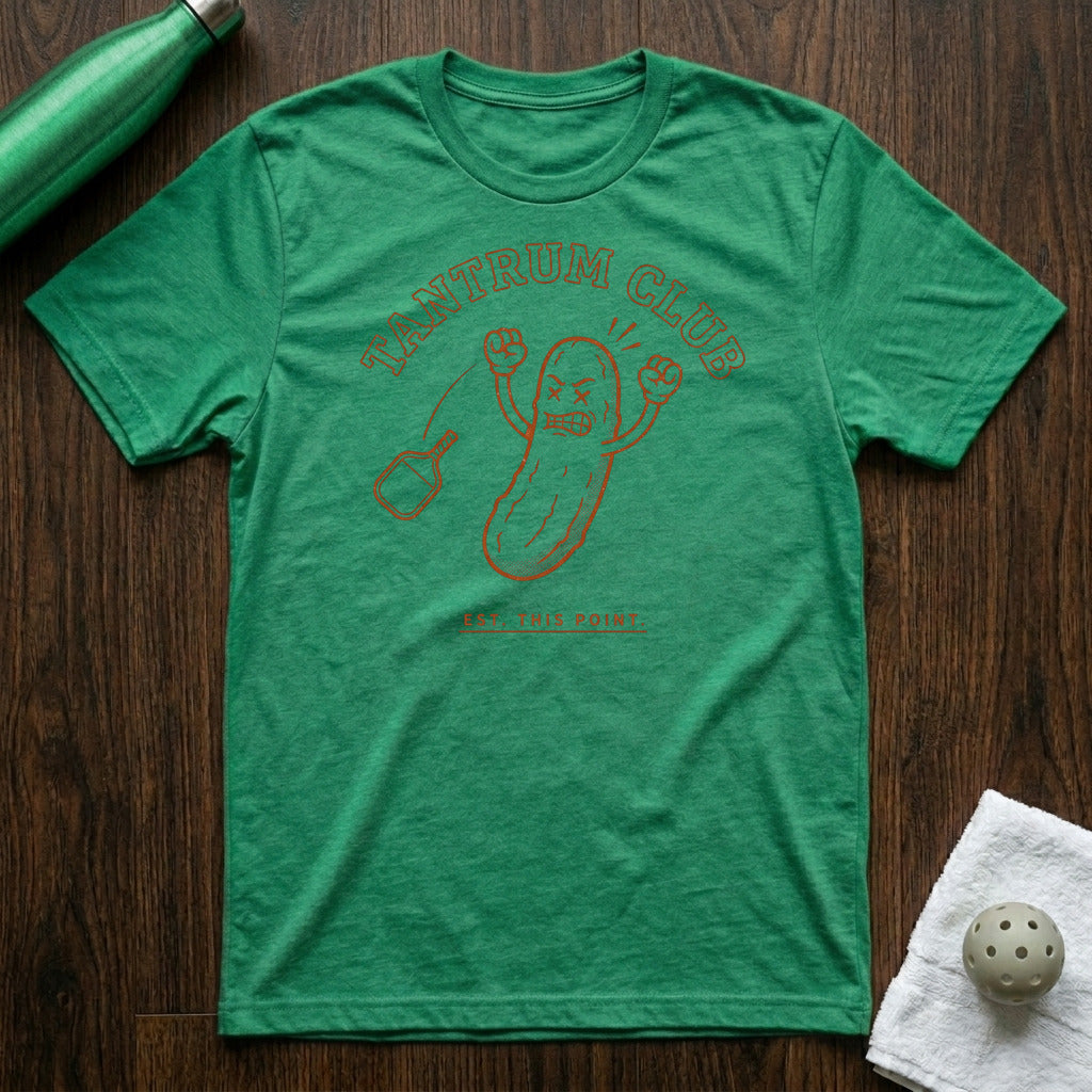 Tantrum Club Pickleball T-Shirt in Heather Kelly