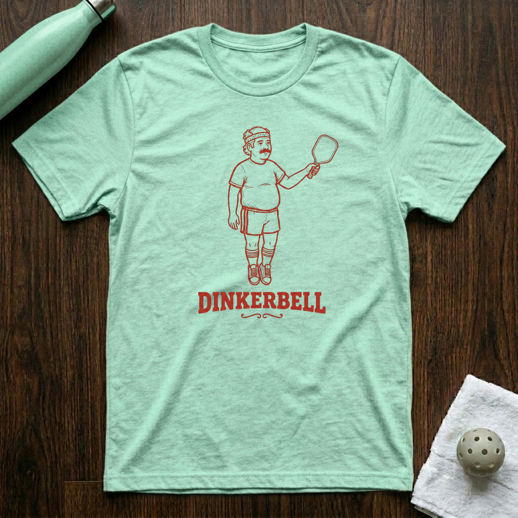 Dinkerbell Pickleball T-Shirt in Heather Prism Mint