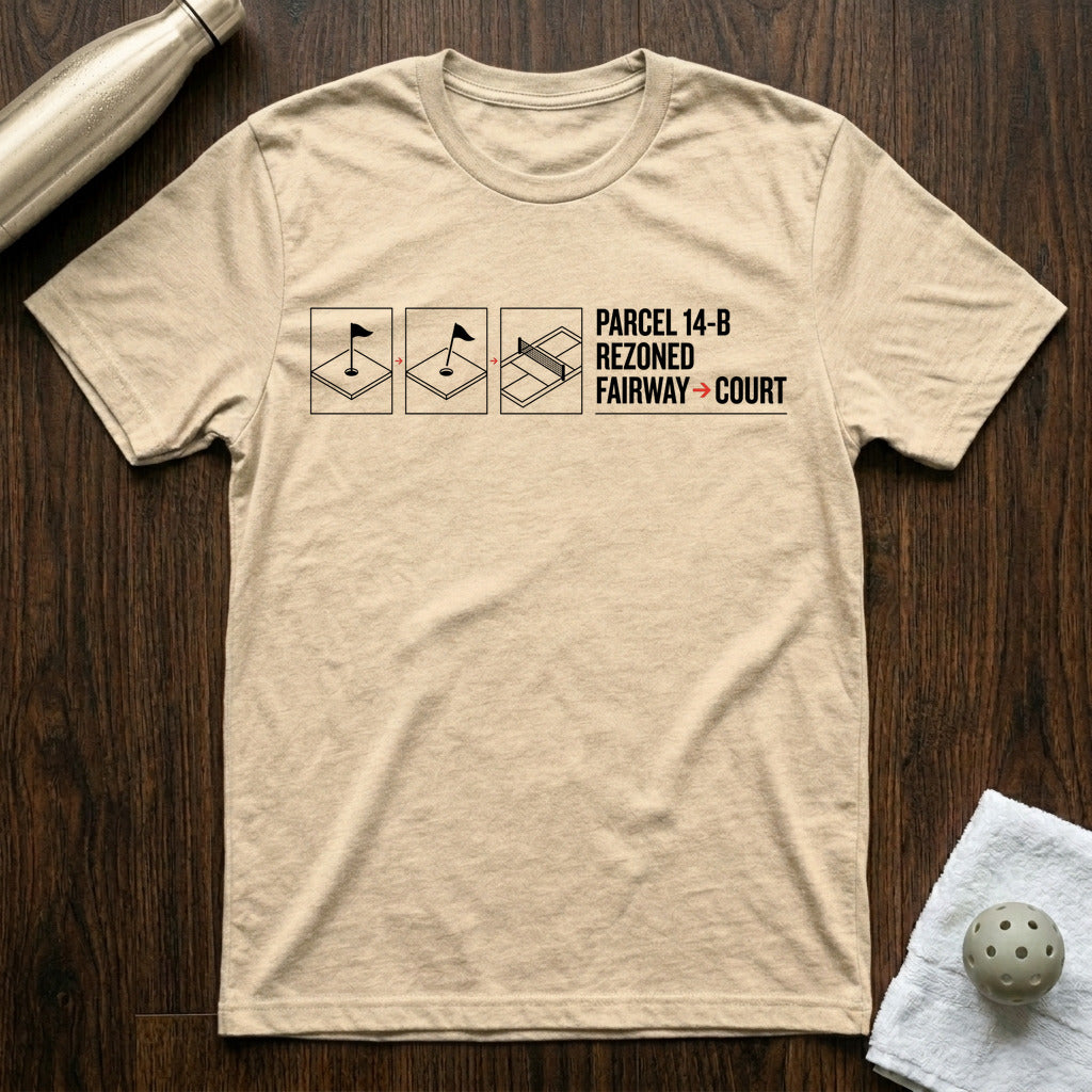 Rezoned Pickleball T-Shirt in Heather Natural