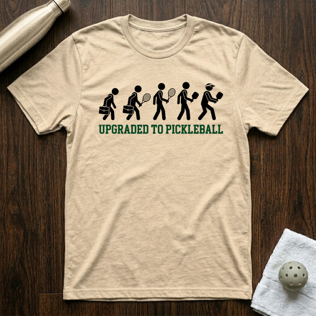 Upgraded to Pickleball T-Shirt in Heather Natural