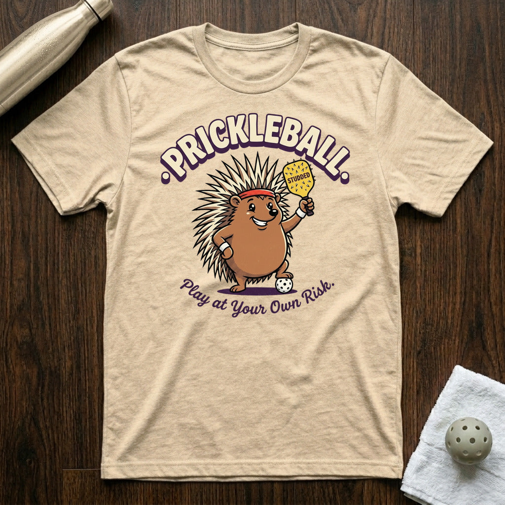 Prickleball Pickleball T-Shirt in Heather Natural