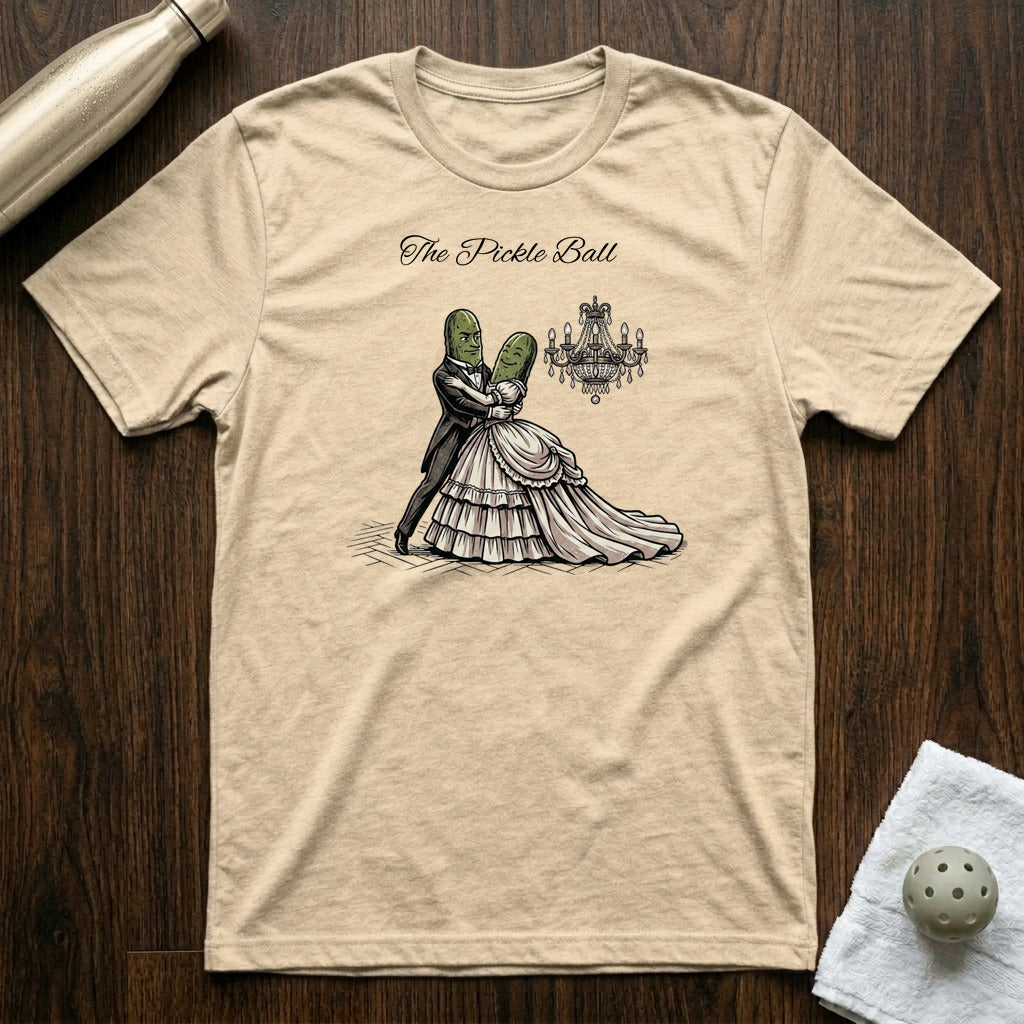 The Pickle Ball Pickleball T-Shirt in Heather Natural