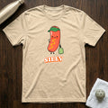 Silly Sausage Pickleball T-Shirt Heather Natural