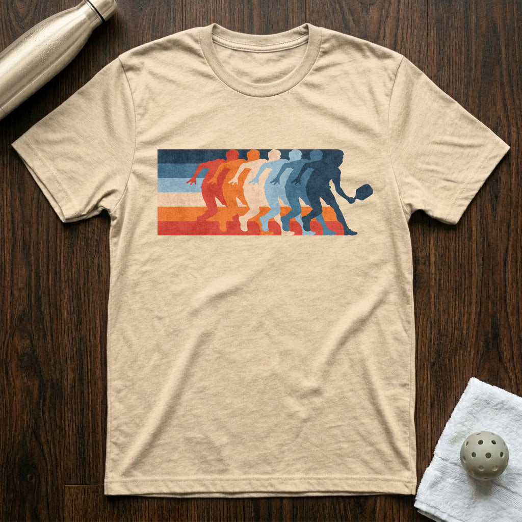 Color Slide Pickleball T-Shirt Heather Natural