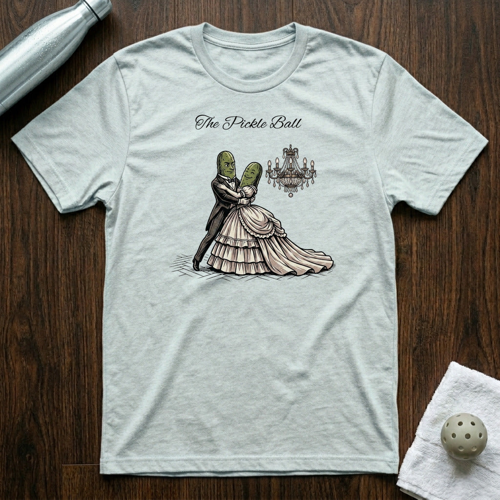 The Pickle Ball Pickleball T-Shirt in Heather Prism Ice Blue