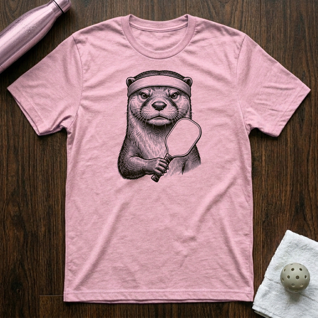 Otter Oh Pickleball T-Shirt in Heather Prism Lilac
