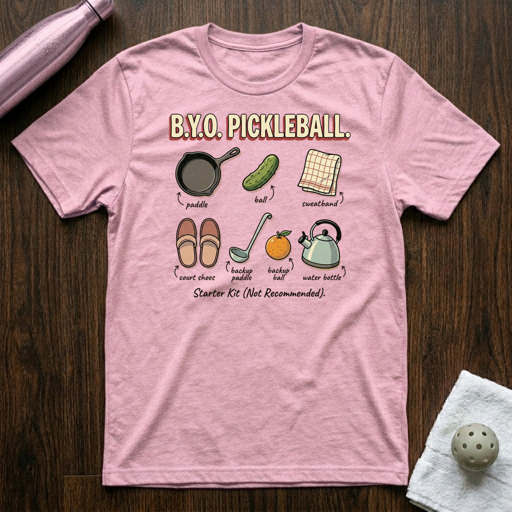 BYO Pickleball T-Shirt in Heather Prism Lilac