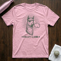 Volley Llama Pickleball T-Shirt in Heather Prism Lilac