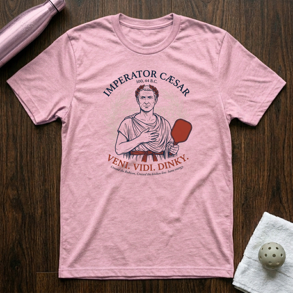Veni. Vidi. Dinky. Pickleball T-Shirt in Heather Prism Lilac
