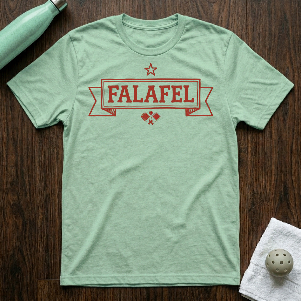 Falafel Pickleball T-Shirt in Heather Prism Mint