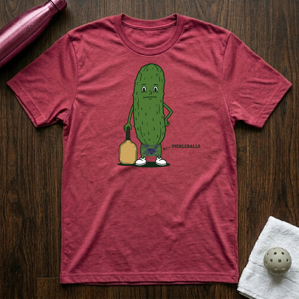 Pickleballs T-Shirt Heather Raspberry