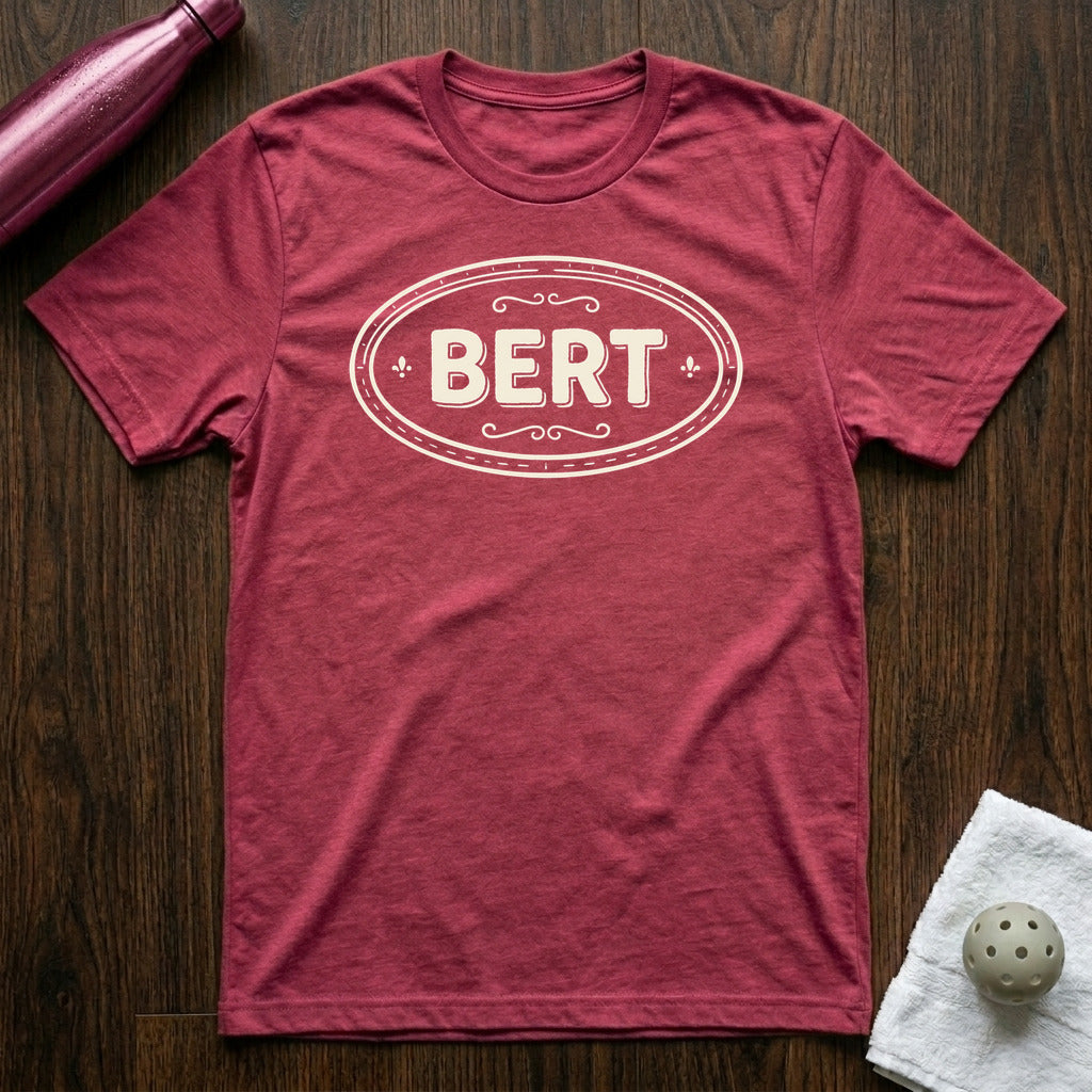 Bert Pickleball T-Shirt in Heather Raspberry