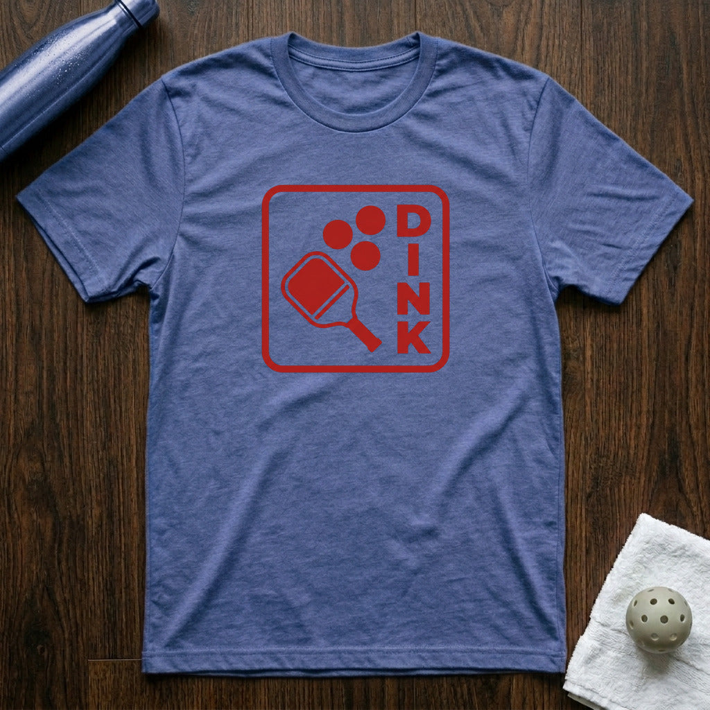 Dink Paddle Pickleball T-Shirt in Heather True Royal