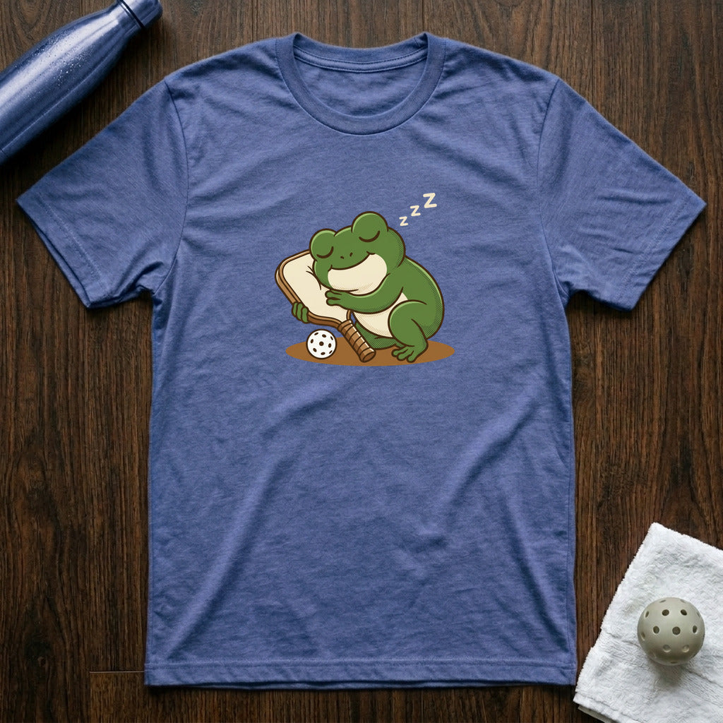 Good Night Paddle Pickleball T-Shirt in Heather True Royal