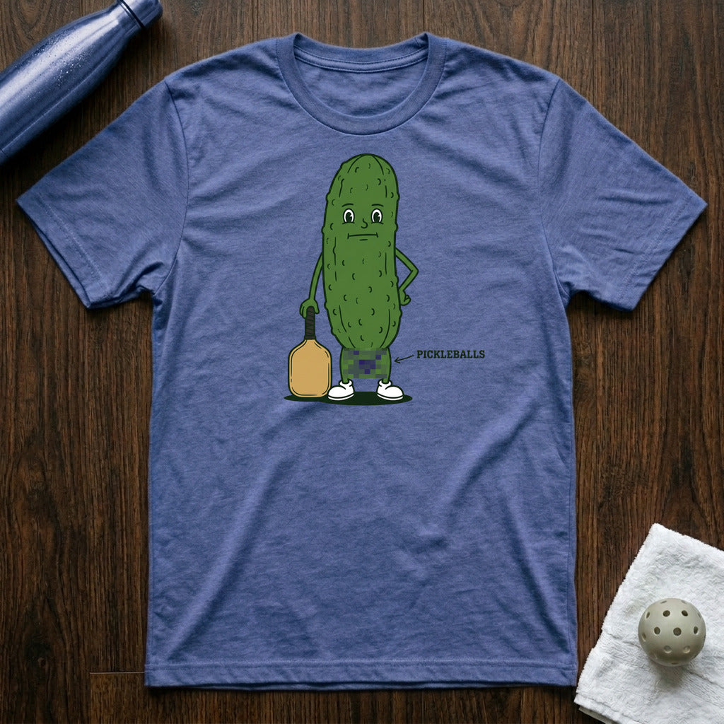 Pickleballs T-Shirt Heather True Royal