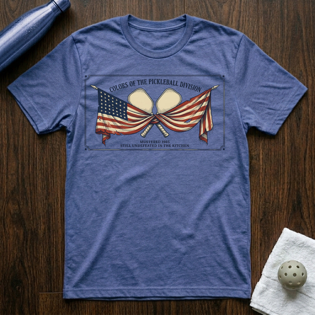 Colors of Pickleball T-Shirt in Heather True Royal