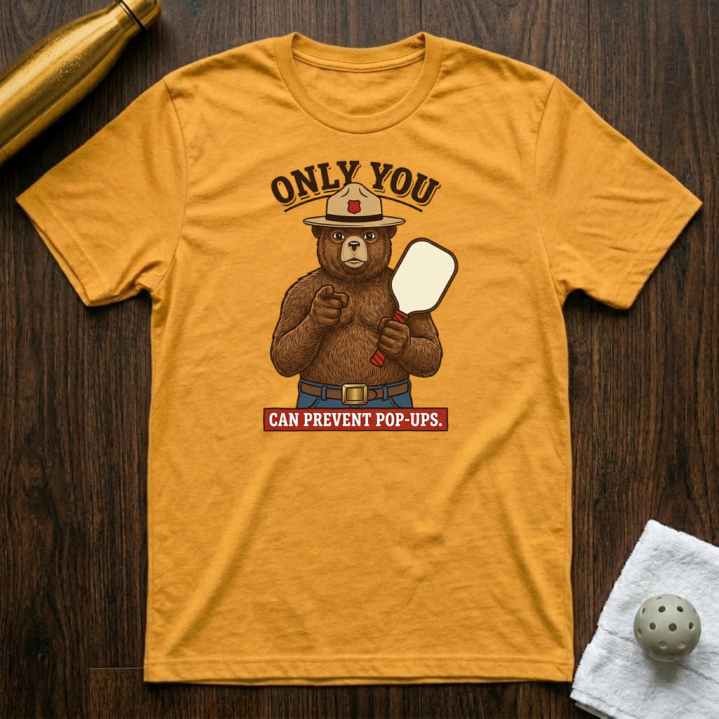 Only You Pickleball T-Shirt Heather Yellow Gold