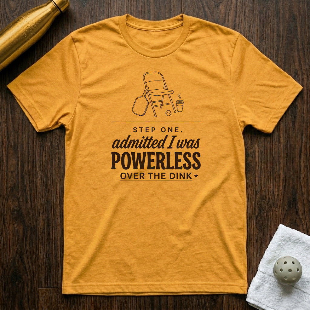 Step One Pickleball T-Shirt in Heather Yellow Gold